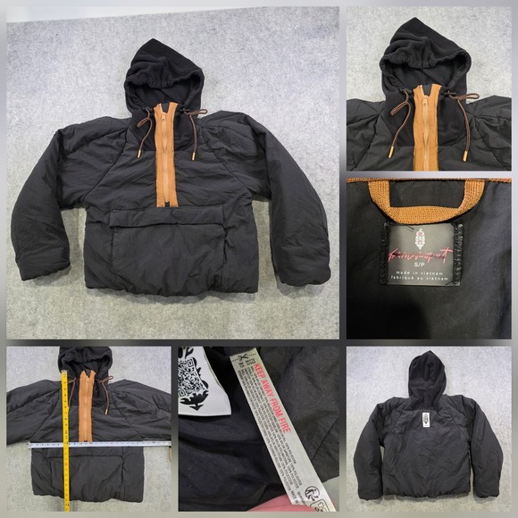 FP Movement by Free People Jackets & Blazers - FP Movement by Free People Black and Brown Puffer Jacket